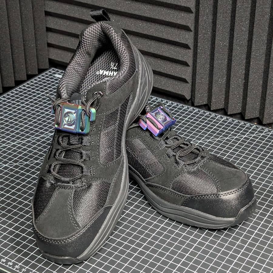 Lace Bucke used to keep shoe laces without having to tie them.