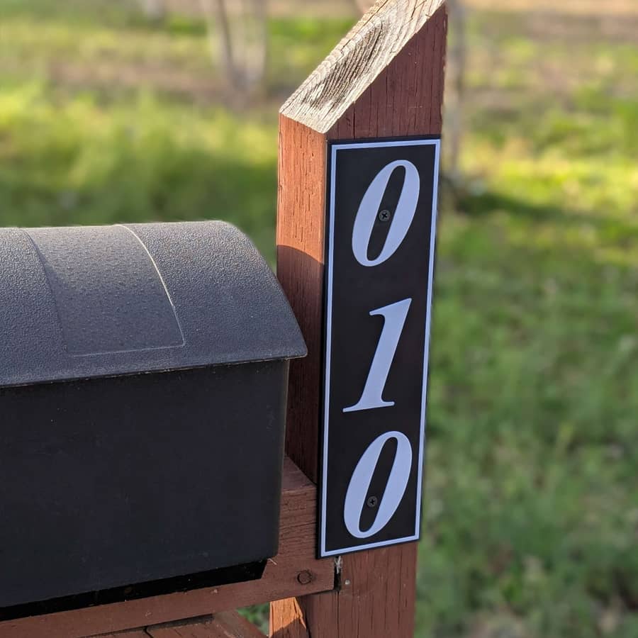 Custom Number or Name Plate for houses or mailboxes.